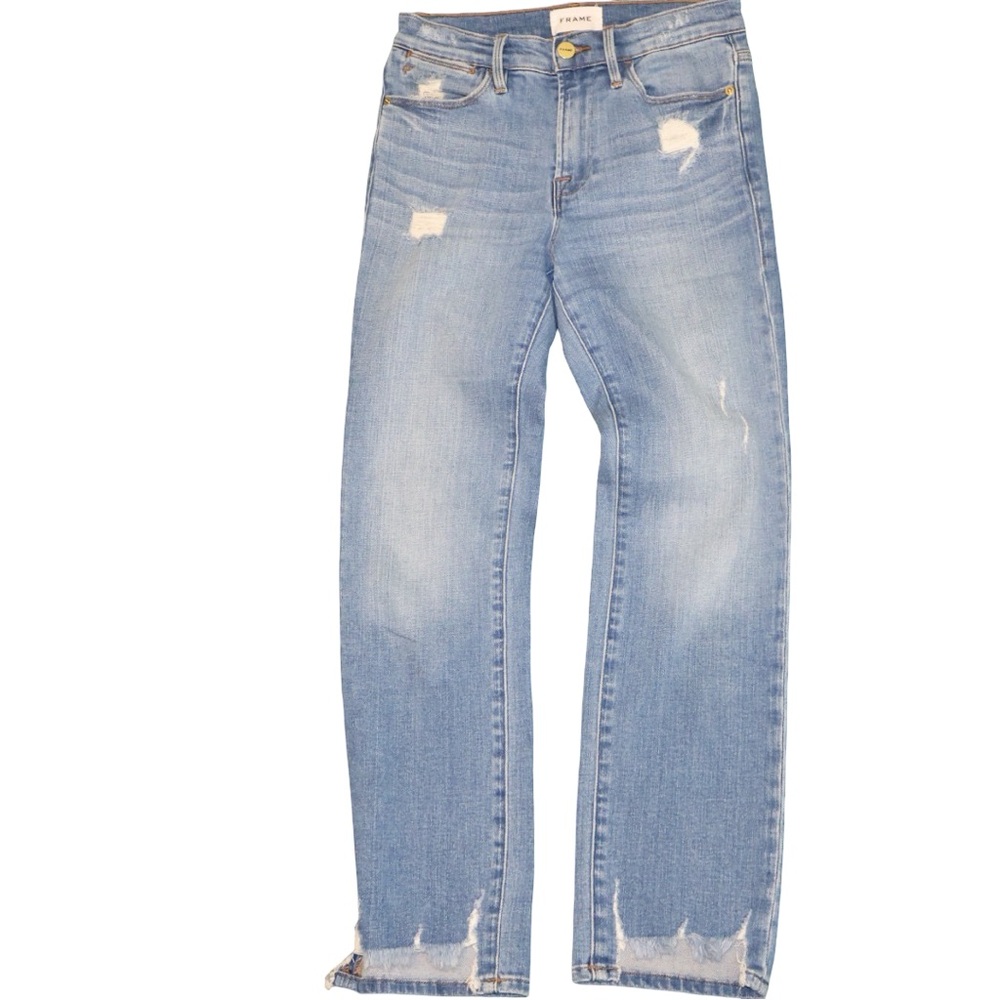 Frame‎ Denim Light Blue Distressed Jeans 25